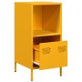 Aparador acero laminado en frío amarillo mostaza 35x39x73,5 cm de , Aparadores - Ref: Foro24-851355, Precio: 59,08 €, Descuen...