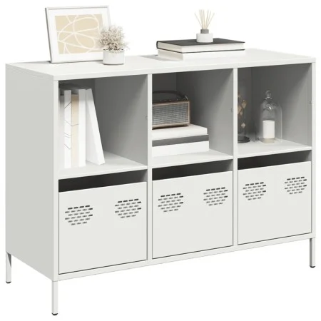 Aparador de acero laminado en frío blanco 101,5x39x73,5 cm von , Sideboards - Ref: Foro24-851369, Preis: 167,61 €, Rabatt: %