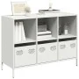 Aparador de acero laminado en frío blanco 101,5x39x73,5 cm von , Sideboards - Ref: Foro24-851369, Preis: 167,61 €, Rabatt: %