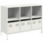 Aparador de acero laminado en frío blanco 101,5x39x73,5 cm by , Sideboards - Ref: Foro24-851369, Price: 169,75 €, Discount: %