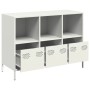 Aparador de acero laminado en frío blanco 101,5x39x73,5 cm by , Sideboards - Ref: Foro24-851369, Price: 169,75 €, Discount: %