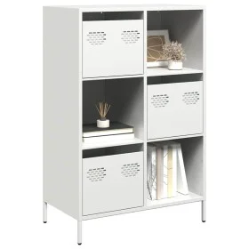 Aparador de acero blanco 68x39x103,5 cm by , Sideboards - Ref: Foro24-851411, Price: 119,38 €, Discount: %