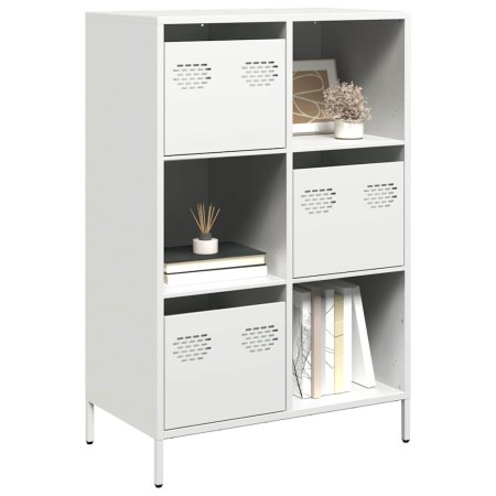 Aparador de acero blanco 68x39x103,5 cm | Foro24.es | Tu tienda online para hogar, jardín y más Foro24.es