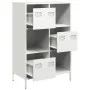Aparador de acero blanco 68x39x103,5 cm von , Sideboards - Ref: Foro24-851411, Preis: 119,35 €, Rabatt: %