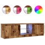 Mueble TV luces LED madera ingeniería envejecida 120x30x36 cm von , TV-Möbel - Ref: Foro24-856347, Preis: 62,86 €, Rabatt: %