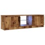 Mueble TV luces LED madera ingeniería envejecida 120x30x36 cm von , TV-Möbel - Ref: Foro24-856347, Preis: 62,86 €, Rabatt: %