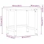 Banco de trabajo madera maciza de roble 100x60x81,5 cm de , Mesas de trabajo - Ref: Foro24-3309670, Precio: 161,04 €, Descuen...