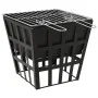 Steel brazier and barbecue 2 in 1 34x34x48 cm by vidaXL, Chimneys - Ref: Foro24-315089, Price: 56,23 €, Discount: %