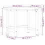 Banco de trabajo madera de roble marrón oscuro 100x60x81,5 cm von , Arbeitstische - Ref: Foro24-3309672, Preis: 155,70 €, Rab...