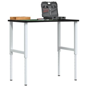 Banco de trabajo madera roble marrón oscuro 100x60x(71,5-98) cm by , Work tables - Ref: Foro24-3309721, Price: 130,98 €, Disc...