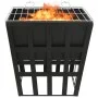 Steel brazier and barbecue 2 in 1 34x34x48 cm by vidaXL, Chimneys - Ref: Foro24-315089, Price: 56,23 €, Discount: %