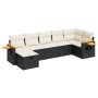Set de sofás de jardín 7 pzas con cojines ratán sintético negro von , Gartensets - Ref: Foro24-3325983, Preis: 434,35 €, Raba...