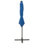 Cantilever parasol with pole and blue LED lights 300 cm by vidaXL, Umbrellas - Ref: Foro24-312341, Price: 87,81 €, Discount: %