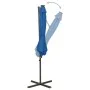 Ampelschirm mit Mast und blauen LED-Lichtern 300 cm von vidaXL, Sonnenschirme - Ref: Foro24-312341, Preis: 87,01 €, Rabatt: %