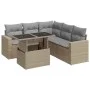 Juego de sofás jardín con cojines 6 pzas ratán sintético beige by , Garden sets - Ref: Foro24-3326320, Price: 472,75 €, Disco...