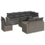 Set de sofás de jardín con cojines 9 pzas ratán sintético gris by , Garden sets - Ref: Foro24-3326341, Price: 640,47 €, Disco...
