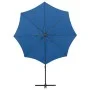 Ampelschirm mit Mast und blauen LED-Lichtern 300 cm von vidaXL, Sonnenschirme - Ref: Foro24-312341, Preis: 87,01 €, Rabatt: %