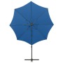 Cantilever parasol with pole and blue LED lights 300 cm by vidaXL, Umbrellas - Ref: Foro24-312341, Price: 87,81 €, Discount: %