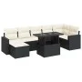 Set de sofás de jardín y cojines 8 piezas ratán sintético negro de , Conjuntos de jardín - Ref: Foro24-3326357, Precio: 512,2...
