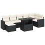 Set de sofás de jardín y cojines 8 piezas ratán sintético negro by , Garden sets - Ref: Foro24-3326357, Price: 520,02 €, Disc...