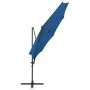 Ampelschirm mit Mast und blauen LED-Lichtern 300 cm von vidaXL, Sonnenschirme - Ref: Foro24-312341, Preis: 87,01 €, Rabatt: %