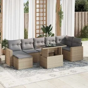 Set de sofás de jardín y cojines 8 piezas ratán sintético beige von , Gartensets - Ref: Foro24-3326360, Preis: 574,10 €, Raba...