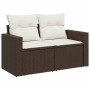 Set de sofás de jardín 9 pzas y cojines ratán sintético marrón von , Gartensets - Ref: Foro24-3326374, Preis: 600,24 €, Rabat...