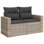 Set sofás jardín 10 pzas con cojines ratán sintético gris claro by , Garden sets - Ref: Foro24-3326383, Price: 732,30 €, Disc...