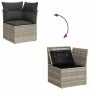 Set sofás jardín 10 pzas con cojines ratán sintético gris claro by , Garden sets - Ref: Foro24-3326383, Price: 733,20 €, Disc...