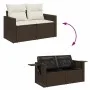 Juego de sofás de jardín 7 piezas con cojines ratán PE marrón von , Gartensets - Ref: Foro24-3326514, Preis: 515,04 €, Rabatt: %