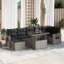 Set de sofás de jardín y cojines 8 piezas ratán sintético gris by , Garden sets - Ref: Foro24-3326521, Price: 556,89 €, Disco...