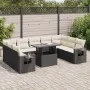 Set de sofás de jardín y cojines 10 pzas ratán sintético negro von , Gartensets - Ref: Foro24-3326537, Preis: 653,17 €, Rabat...