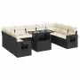 Set de sofás de jardín y cojines 10 pzas ratán sintético negro von , Gartensets - Ref: Foro24-3326537, Preis: 653,17 €, Rabat...