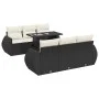 Set de sofás de jardín 7 pzas con cojines ratán sintético negro von , Gartensets - Ref: Foro24-3326577, Preis: 542,16 €, Raba...