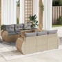Set sofás de jardín 7 piezas y cojines ratán sintético beige von , Gartensets - Ref: Foro24-3326580, Preis: 566,97 €, Rabatt: %