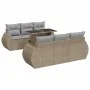 Set sofás de jardín 7 piezas y cojines ratán sintético beige by , Garden sets - Ref: Foro24-3326580, Price: 562,35 €, Discoun...