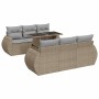 Set sofás de jardín 7 piezas y cojines ratán sintético beige von , Gartensets - Ref: Foro24-3326580, Preis: 566,97 €, Rabatt: %