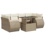Set sofás de jardín 7 piezas y cojines ratán sintético beige von , Gartensets - Ref: Foro24-3326589, Preis: 591,76 €, Rabatt: %