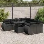 Set de sofás de jardín con cojines 9 pzas ratán sintético negro by , Garden sets - Ref: Foro24-3326606, Price: 630,74 €, Disc...