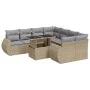 Set de sofás de jardín con cojines 9 pzas ratán sintético beige von , Gartensets - Ref: Foro24-3326610, Preis: 662,58 €, Raba...