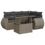 Juego de sofás jardín con cojines 5 pzas ratán sintético gris de , Conjuntos de jardín - Ref: Foro24-3326631, Precio: 388,01 ...