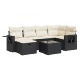 Set de sofás de jardín 7 pzas con cojines ratán sintético negro by , Garden sets - Ref: Foro24-3325492, Price: 432,07 €, Disc...