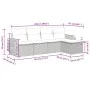 Set de muebles de jardín 5 pzas y cojines ratán sintético negro de , Conjuntos de jardín - Ref: Foro24-3325562, Precio: 325,4...