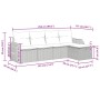 Set de muebles de jardín 5 pzas y cojines ratán sintético negro von , Gartensets - Ref: Foro24-3325562, Preis: 317,61 €, Raba...