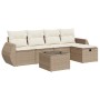 Juego de sofás jardín con cojines 6 pzas ratán sintético beige by , Garden sets - Ref: Foro24-3325574, Price: 448,81 €, Disco...