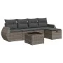 Set de muebles de jardín 6 pzas y cojines ratán sintético gris de , Conjuntos de jardín - Ref: Foro24-3325576, Precio: 374,97...