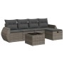 Set de muebles de jardín 6 pzas y cojines ratán sintético gris by , Garden sets - Ref: Foro24-3325576, Price: 376,00 €, Disco...