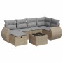 Set sofás de jardín 7 piezas y cojines ratán sintético beige von , Gartensets - Ref: Foro24-3325595, Preis: 479,98 €, Rabatt: %