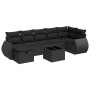 Set de sofás de jardín y cojines 8 piezas ratán sintético negro by , Garden sets - Ref: Foro24-3325611, Price: 505,83 €, Disc...