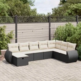 Set de sofás de jardín y cojines 8 piezas ratán sintético negro von , Gartensets - Ref: Foro24-3325632, Preis: 490,33 €, Raba...